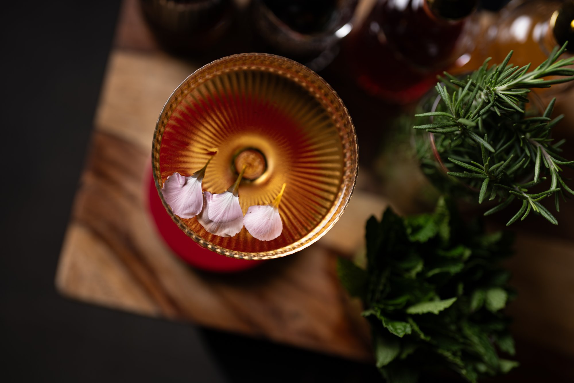 Old Fashioned cocktail Aruvi bar House of Chettinad